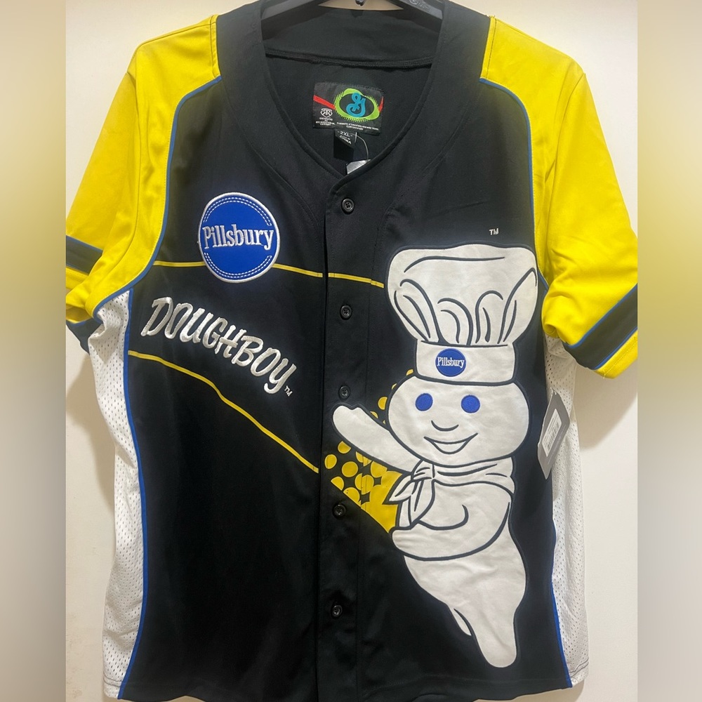 Pillsbury DOUGHBOY Baseball Jersey, General Mills by RR Designs - NEW,  3XL